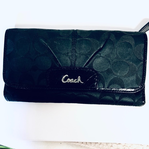 Coach Handbags - BOGO SALE!! Coach Black signature Wallet